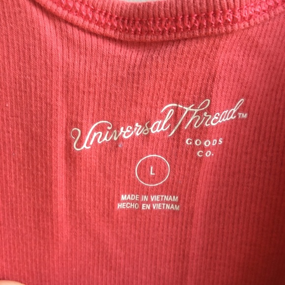 UNIVERSAL THREAD | pink v neck crop tank top - Picture 4 of 6